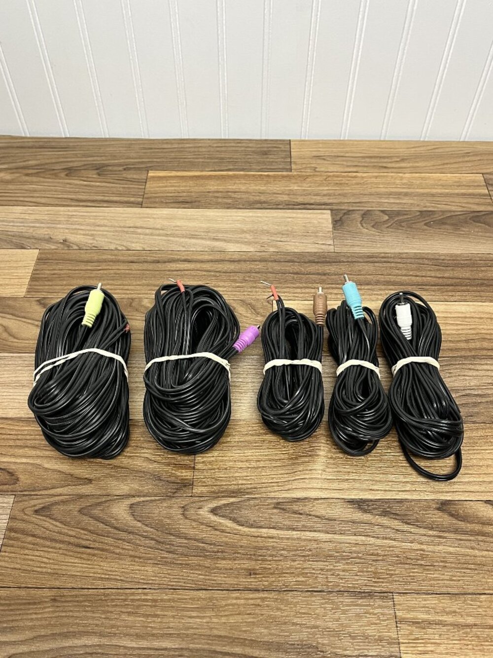 Set of 5 Speaker Cables for Bose Lifestyle / Acoustimass – RCA to Bare Wire